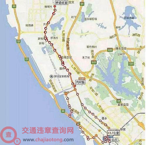 深圳限行路段地图图片